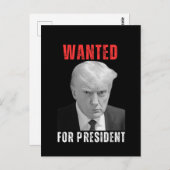 Donald Trump 2024 Wollte für Präsident Postkarte (Vorne/Hinten)