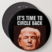 DONALD TRUMP 2024 ZEIT ZURÜCK GIANT SCHALTFLÄCHE BUTTON (Vorne & Hinten)
