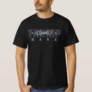 Donald Trump 2025 Flag Trump 45 47 Amerikanische F T-Shirt