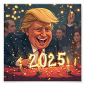 Donald Trump 2025 Fotodruck (Vorne)