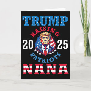 Donald Trump 2025 Patrioten erziehen Nana Unterstü Karte
