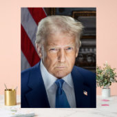 Donald Trump 2025 US-Präsident Portrait Acrylschild (Hochzeit)