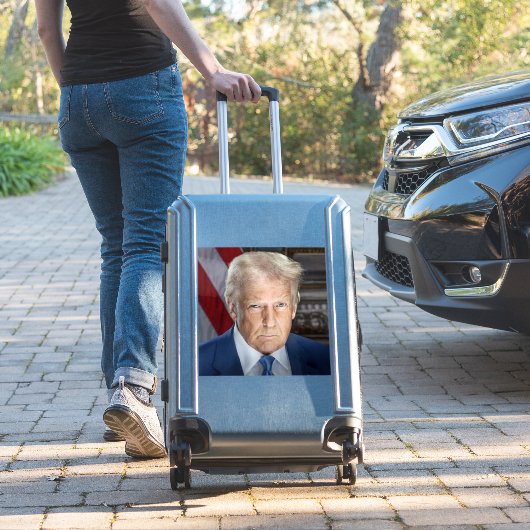 Donald Trump 2025 US-Präsident Portrait Aufkleber (Koffer Insitu)