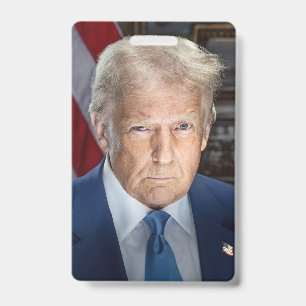 Donald Trump 2025 US-Präsident Portrait Ausweis