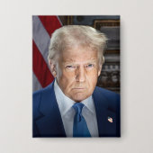 Donald Trump 2025 US-Präsident Portrait Button (Vorderseite)