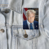 Donald Trump 2025 US-Präsident Portrait Button (Insitu)