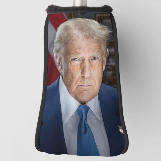 Donald Trump 2025 US-Präsident Portrait Golf Headcover (Rotieren 90)