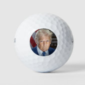 Donald Trump 2025 US-Präsident Portrait Golfball (Vorderseite)