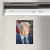 Donald Trump 2025 US-Präsident Portrait Magnet (In Situ (Geschirrspüler))