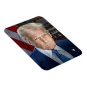 Donald Trump 2025 US-Präsident Portrait Magnet (Rechte Seite)