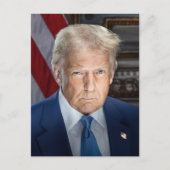 Donald Trump 2025 US-Präsident Portrait Postkarte (Vorderseite)