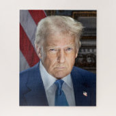 Donald Trump 2025 US-Präsident Portrait Puzzle (Vertikal)