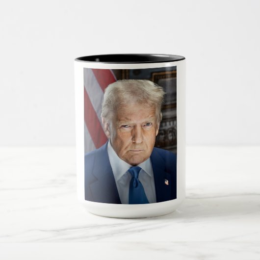 Donald Trump 2025 US-Präsident Portrait Tasse (Zentrum)