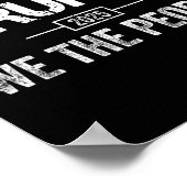 Donald Trump 2025 Wir, die Menschen 4. Juli Electi Poster (Ecke)