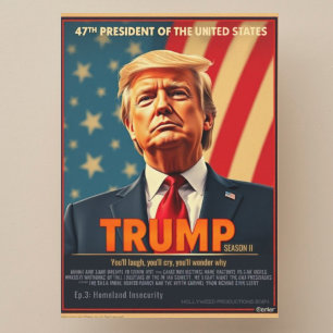 Donald Trump 2026 ironische Fun-Serie Cover  Feiertagskarte