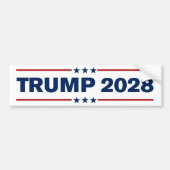 Donald Trump 2028 Autoaufkleber (Vorne)