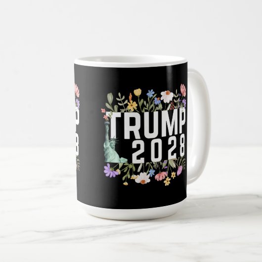 Donald Trump 2028 Kaffeetasse (VorderseiteRechts)