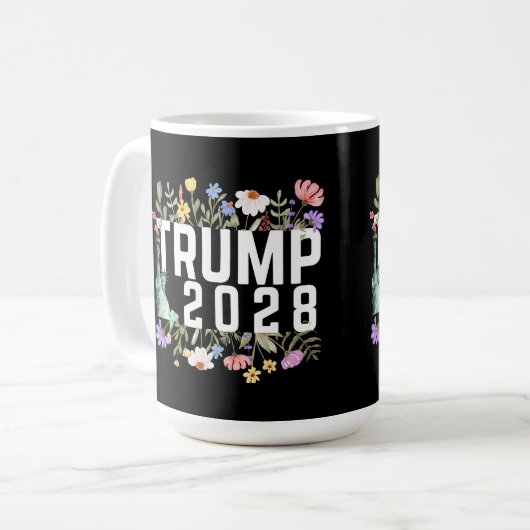 Donald Trump 2028 Kaffeetasse (Vorderseite Links)