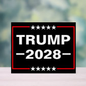 Donald Trump 2028 Präsident Acrylschild (Neutral)