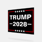 Donald Trump 2028 Präsident Acrylschild (Winkel)