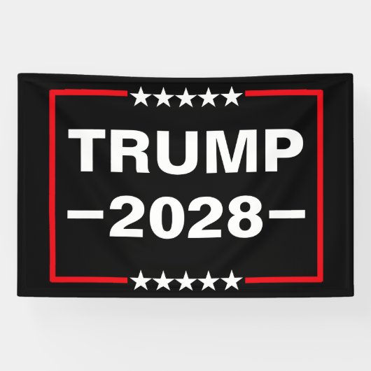 Donald Trump 2028 Präsident Banner (Horizontal)