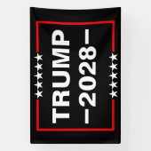 Donald Trump 2028 Präsident Banner (Vertikal)