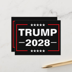 Donald Trump 2028 Präsident Postkarte