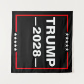 Donald Trump 2028 Präsident Wandteppich (Vorderseite (Horizontal))