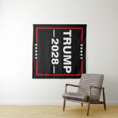 Donald Trump 2028 Präsident Wandteppich (Beispiel (Horizontal))