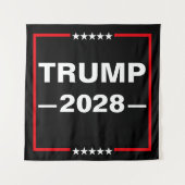 Donald Trump 2028 Präsident Wandteppich (Vorderseite)