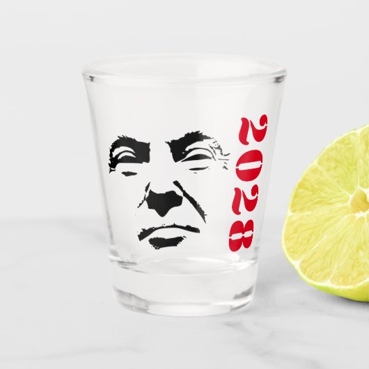 Donald Trump 2028 Schnapsglas (Vorderseite)