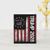 Donald Trump 2028 Trump 45 47 48. Karte (Gelbe Blume)
