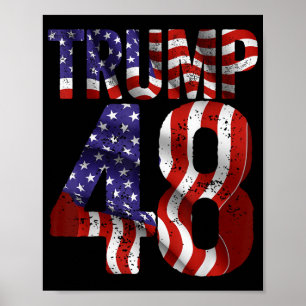 Donald Trump 2028 Trump 45 47 48. Poster