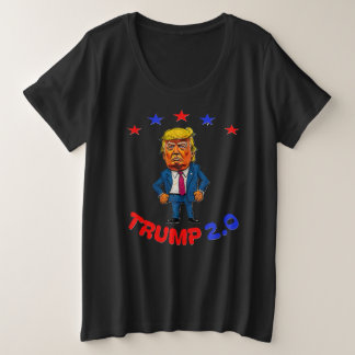 DONALD TRUMP 2.0 GROßE GRÖßE T-Shirt
