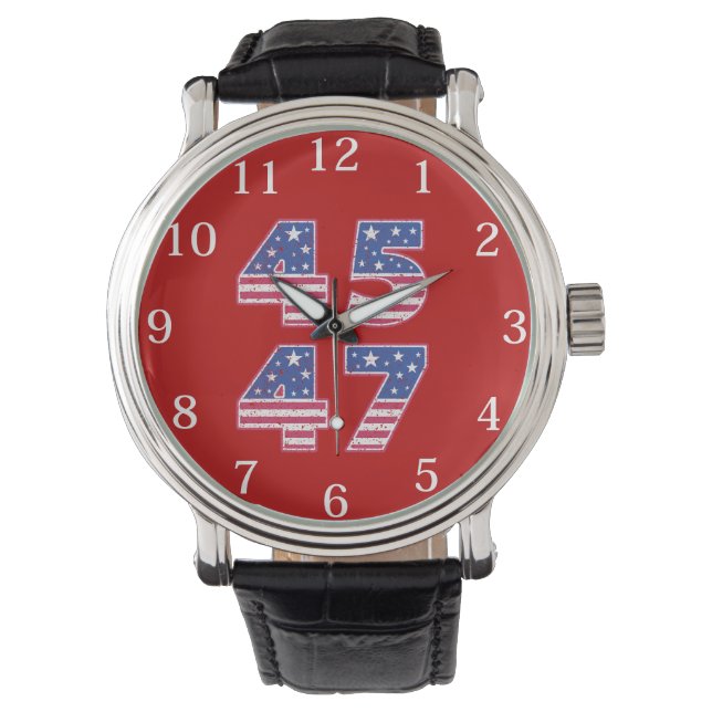 Donald Trump 45-47 Armbanduhr (Vorderseite)