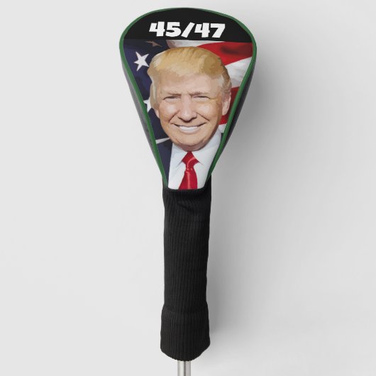 DONALD TRUMP 45/47 GOLFKOPFDECKER GOLF HEADCOVER (Vorderseite)