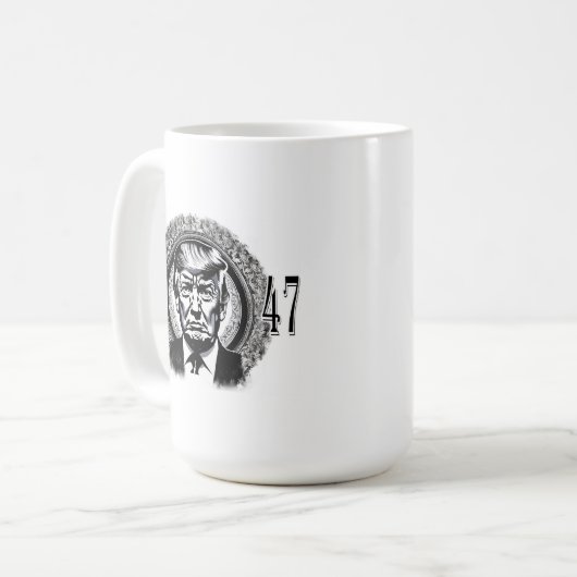 Donald Trump 45/47 Kaffeetasse (Vorderseite Links)