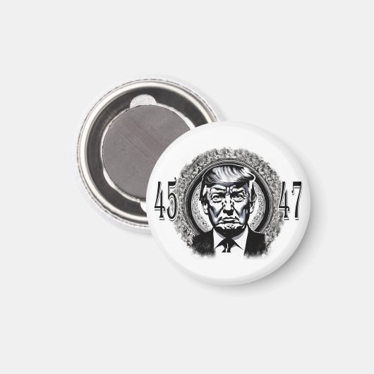 Donald Trump 45/47 Magnet (Vorderseite/Rückseite)