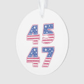 Donald Trump 45-47 Ornament (Vorderseite)