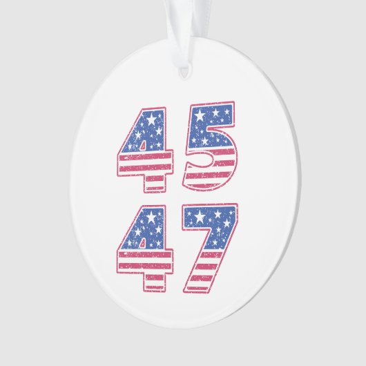 Donald Trump 45-47 Ornament (Vorderseite)