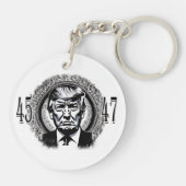 Donald Trump 45/47 Schlüsselanhänger (Rückseite)