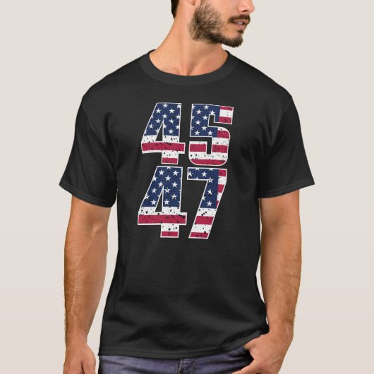 Donald Trump 45-47 T-Shirt (Vorderseite)