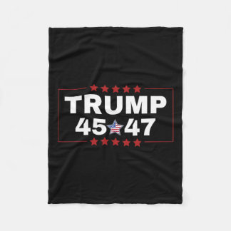 Donald Trump 45 47. US-Präsident T-Shirt Mega Won  Fleecedecke