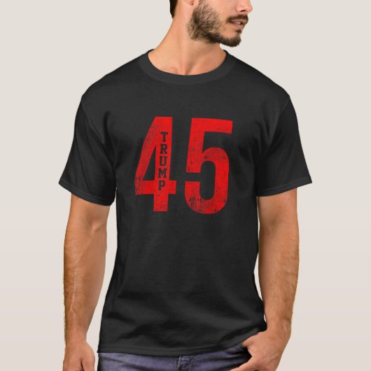 Donald Trump 45 Football Jersey Pro Trump T Shirt (Vorderseite)
