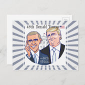 Donald Trump-45. Präsident der USA. Postkarte (Vorne/Hinten)