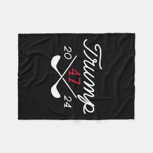 Donald Trump 47 2024 Fleecedecke (Vorderseite (Horizontal))