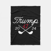 Donald Trump 47 2024 Fleecedecke (Vorderseite)
