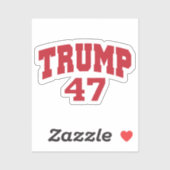 Donald Trump 47 Aufkleber (Blatt)