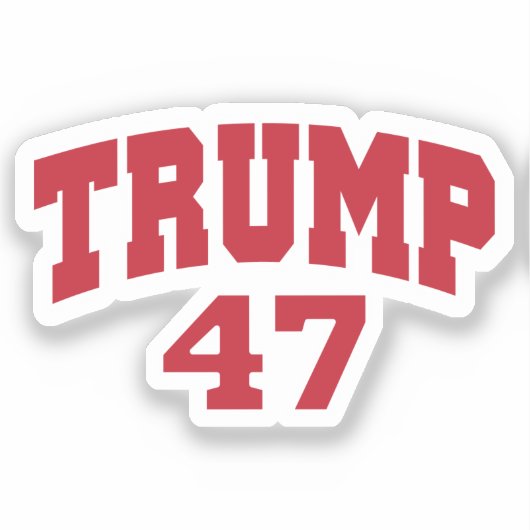 Donald Trump 47 Aufkleber (Vorderseite)