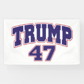 Donald Trump 47 Banner (Horizontal)